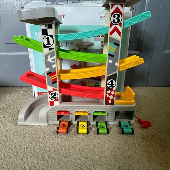 TOP BRIGHT Car Ramp Toy for 2-3 Year Old Boy Gifts, Toddler Race Track Toy - Picture 1 of 8